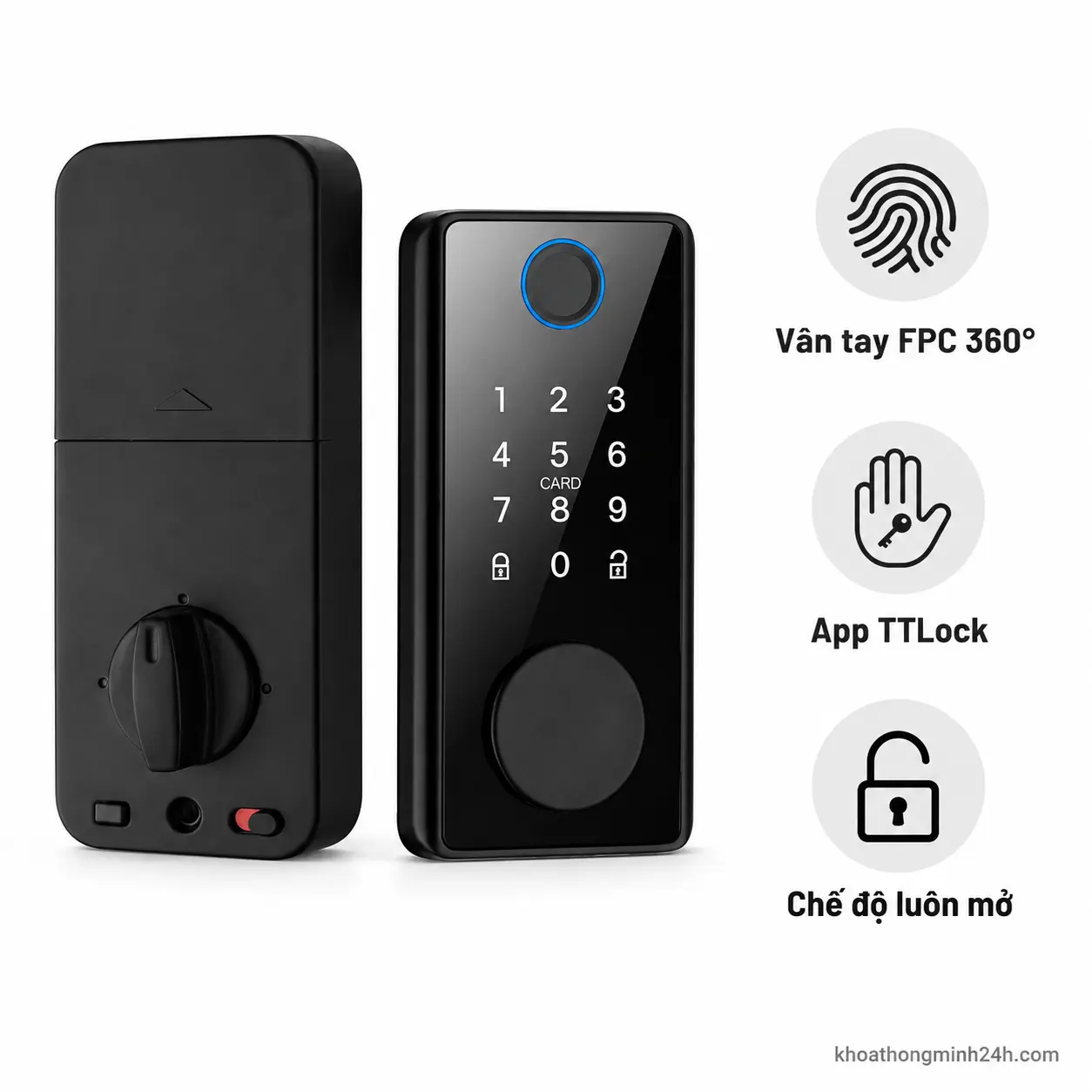 Khóa cửa gỗ push-pull GA1TT TTLock