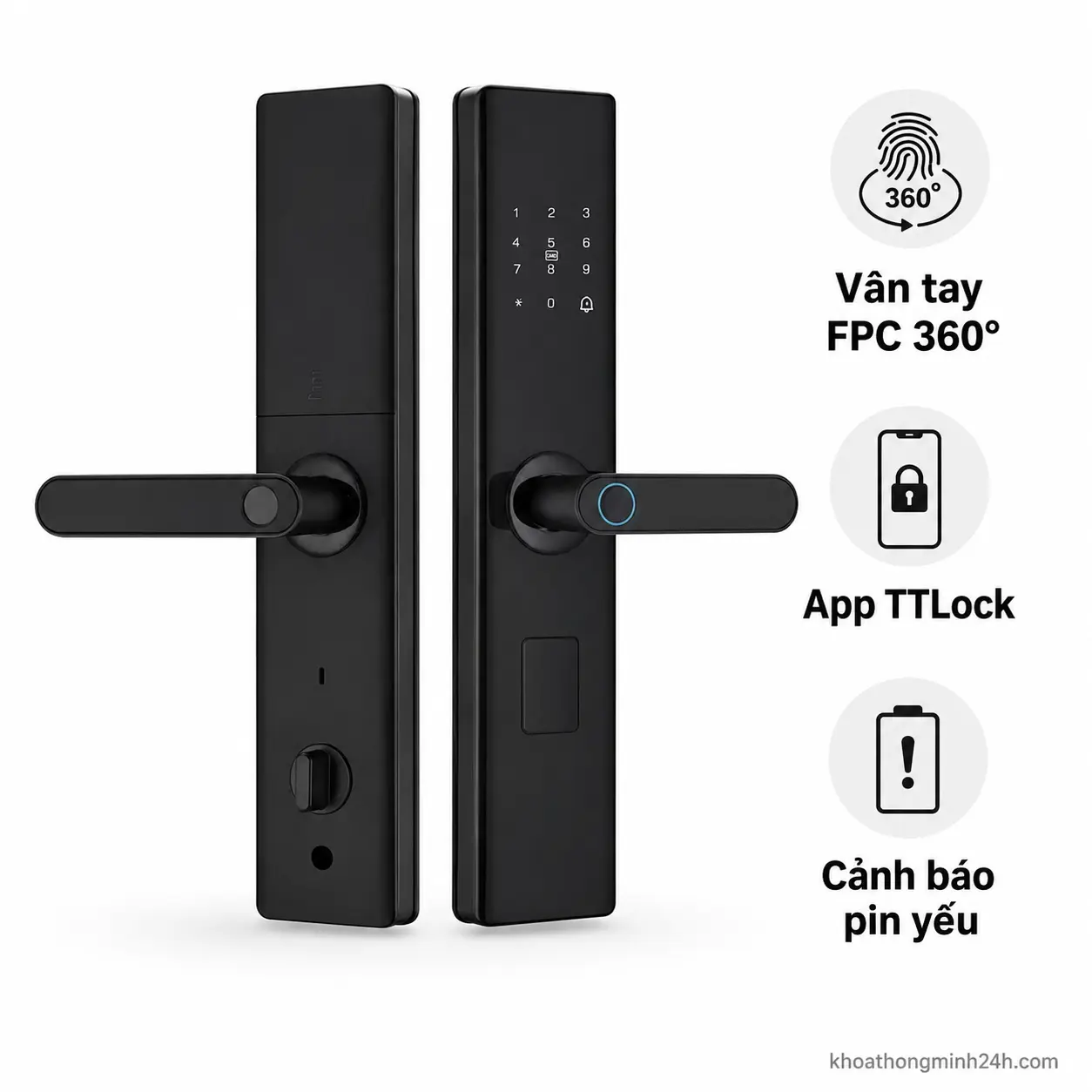 Khóa cửa gỗ thông minh GT14T