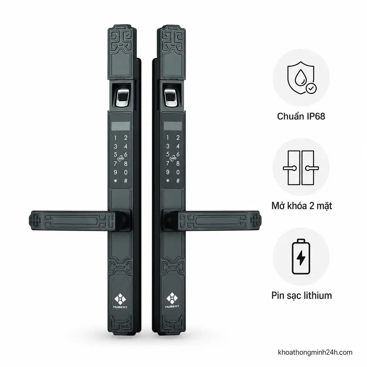 Khóa Cửa Nhôm Hubert HB CNI9 EU